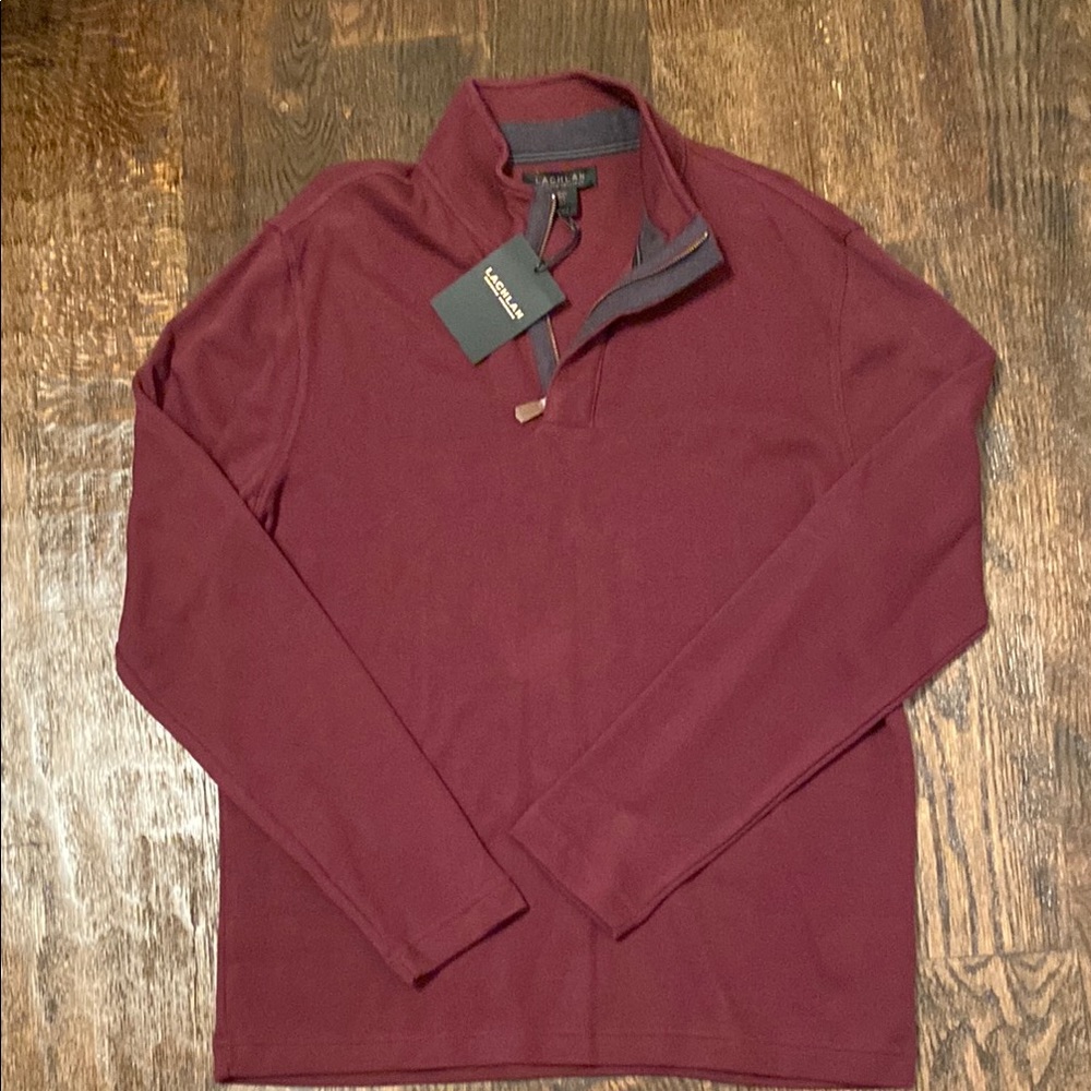 Lachlan Burgundy Long Sleeve Pullover